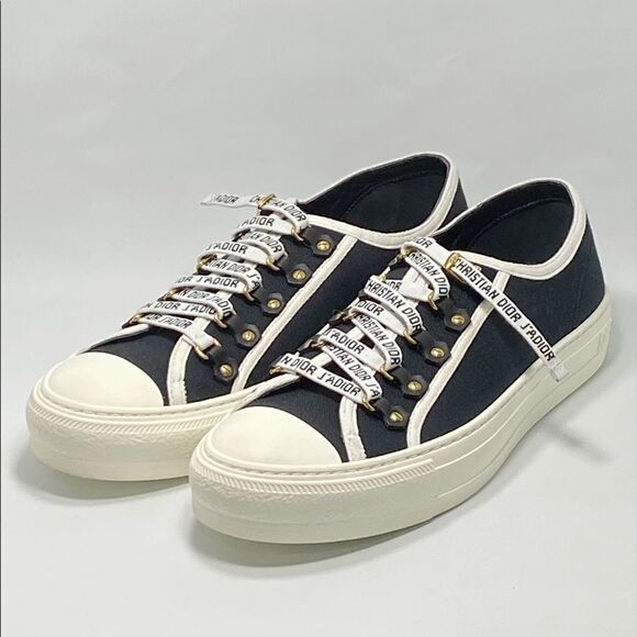 Dior canvas low top sneakers size 40.5